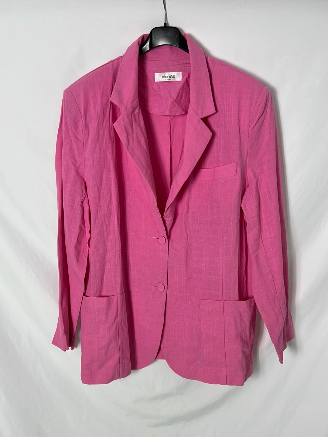 STOREST. Blazer rosa algodón T.s/m