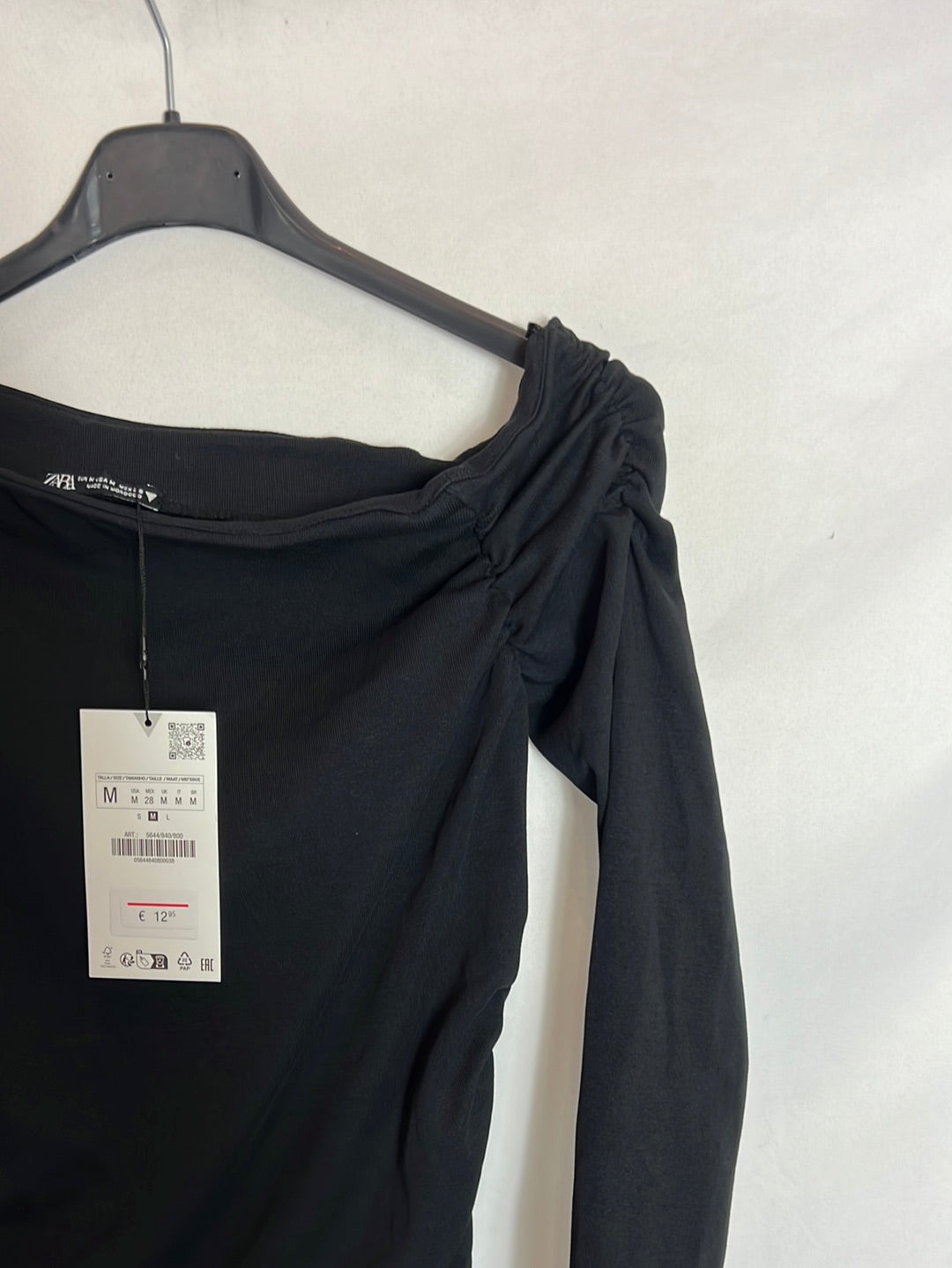 ZARA .Top elastico fruncido. T M