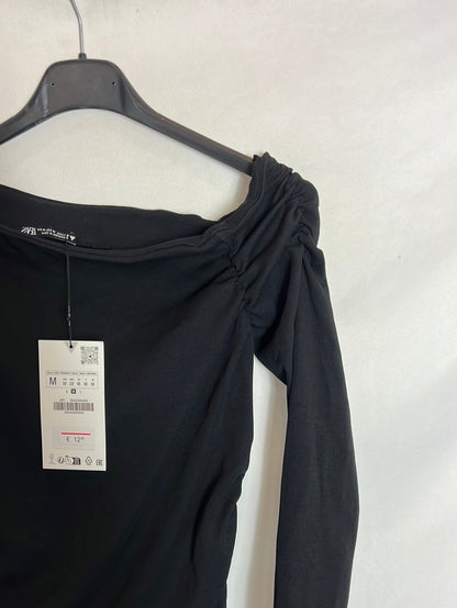 ZARA .Top elastico fruncido. T M