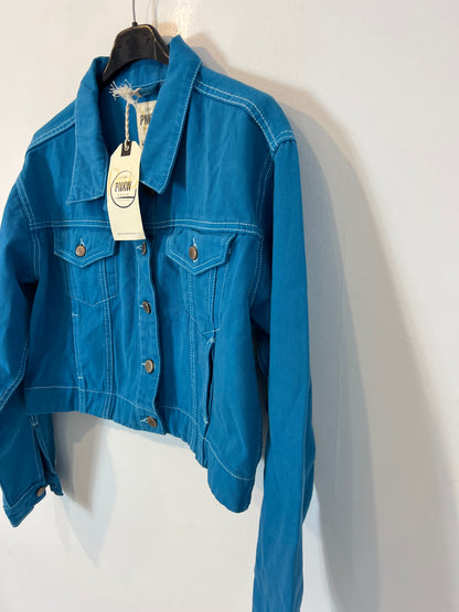 PINK WOMAN. Cazadora denim azul costuras (2 tallas disponibles)