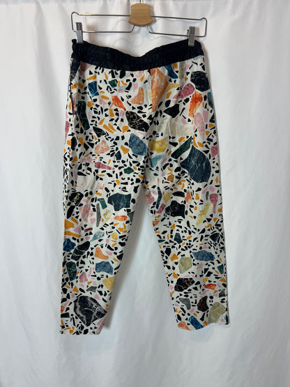 BIMBA Y LOLA. Textured print trousers. Size 40