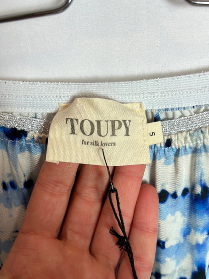 TOUPY. Falda midi fluida tie  dye. T S