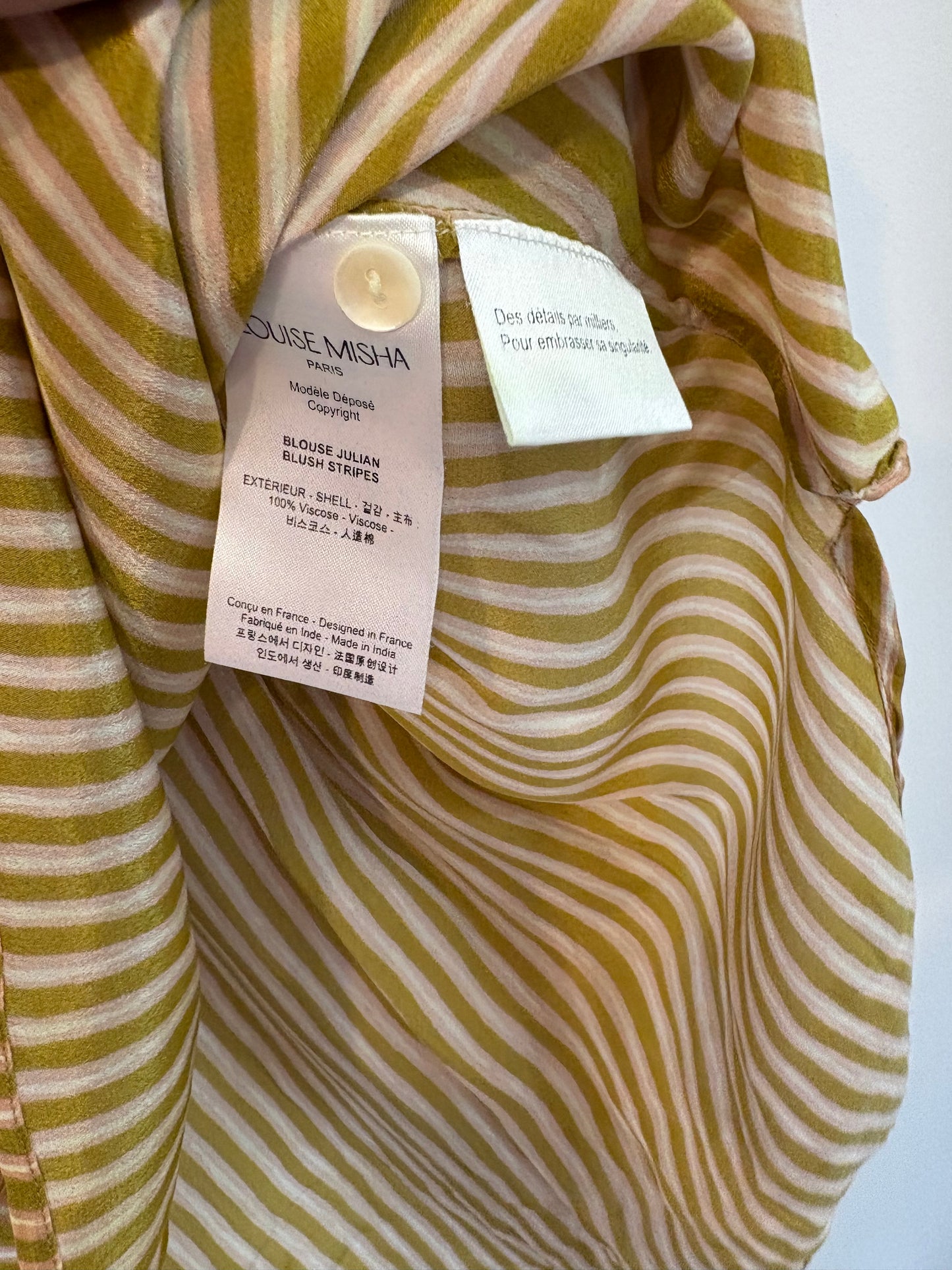 LOUISE MISHA. Blusa fluida detalle hombros