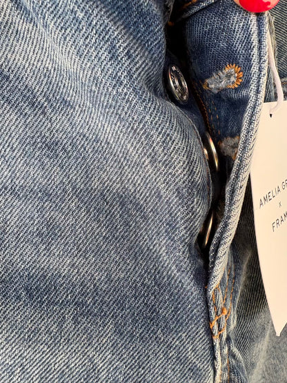 AMELIA GRAY x FRAME. Denim recto abotonado