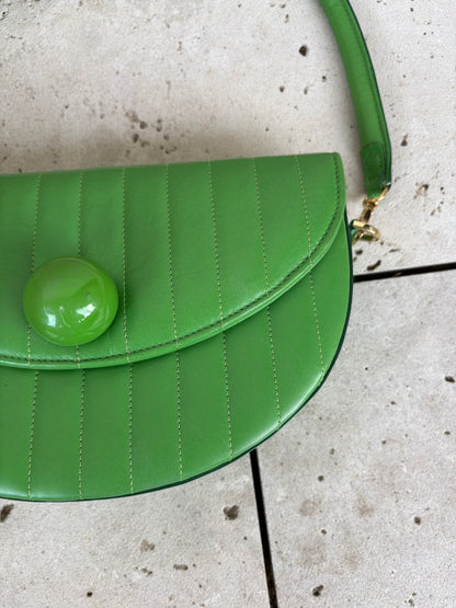 BAKARI. Bolso piel verde