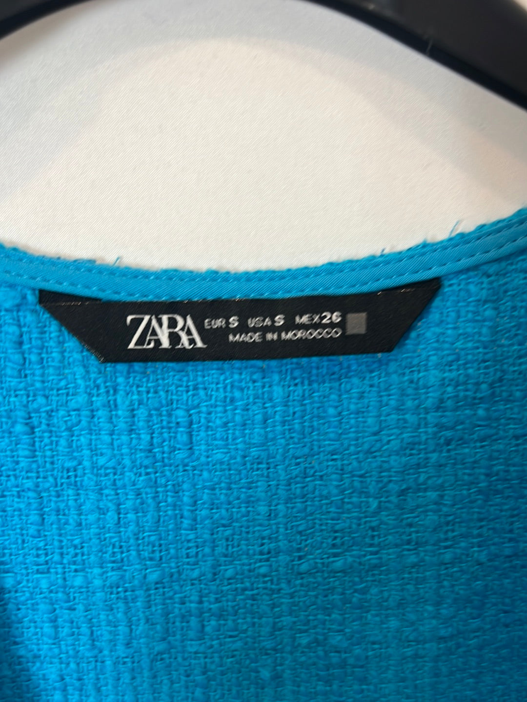 ZARA. Vestido corto tweed. T S