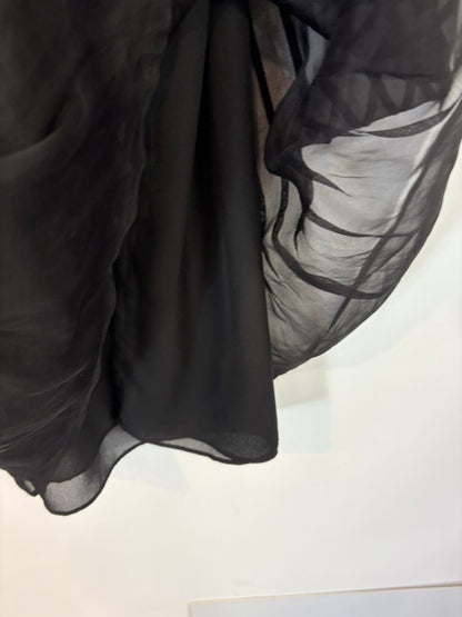 PAUL & JOE. Vestido corto negro textura