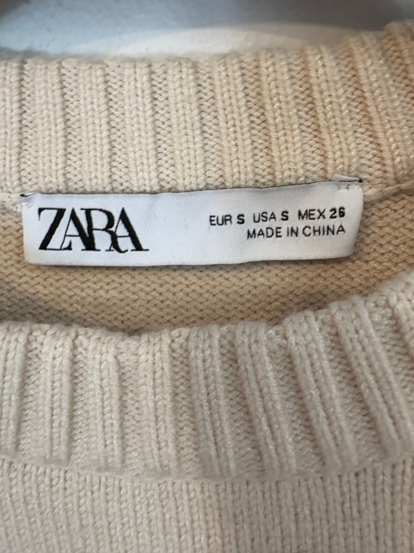ZARA. Dark blue striped sweater, TS