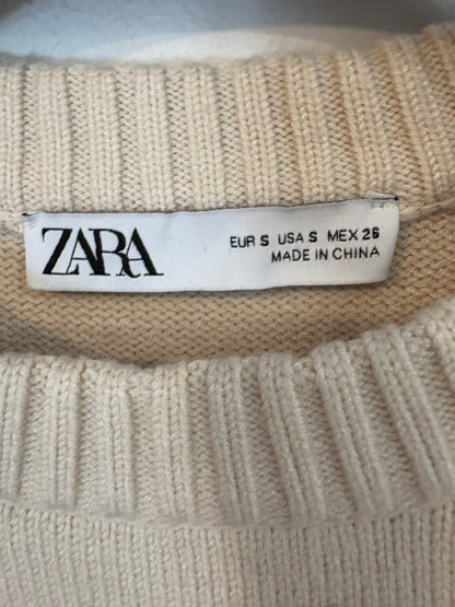 ZARA. Dark blue striped sweater, TS