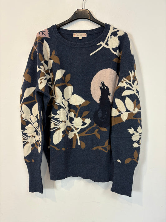 PAUL&JOE. Jersey lana estampado lobo