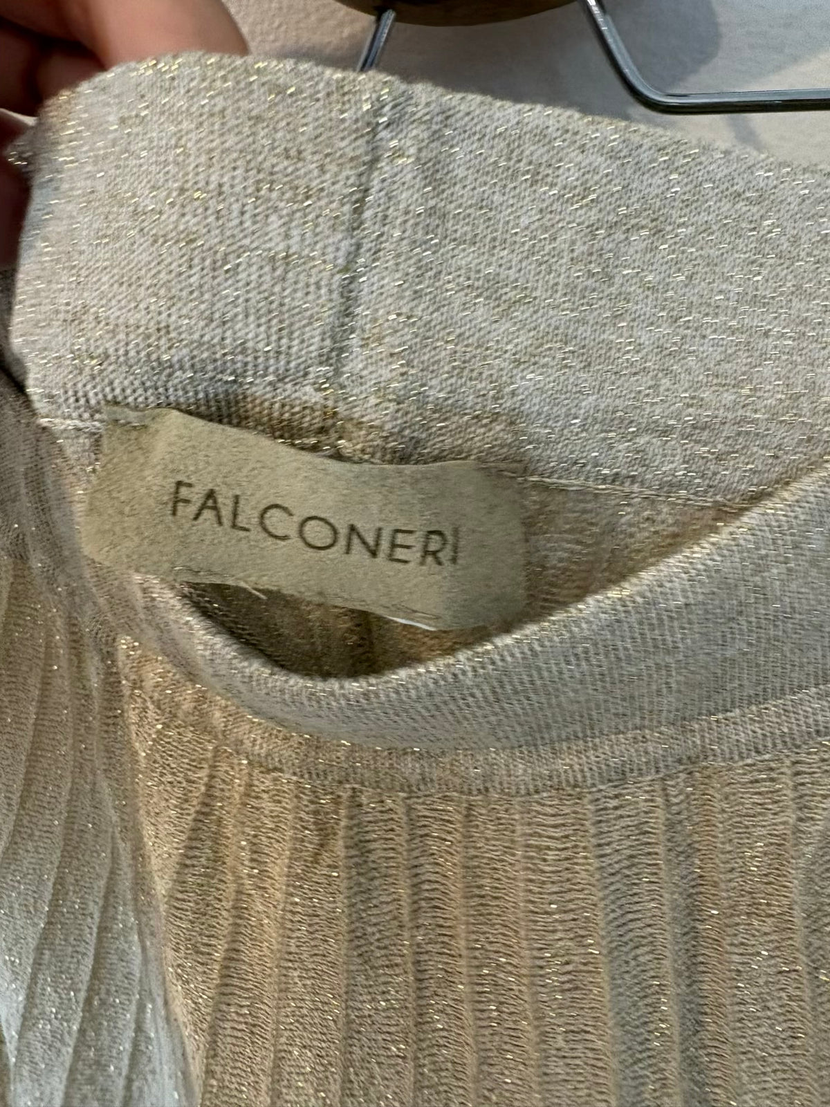 FALCONERI. Falda midi plisada
