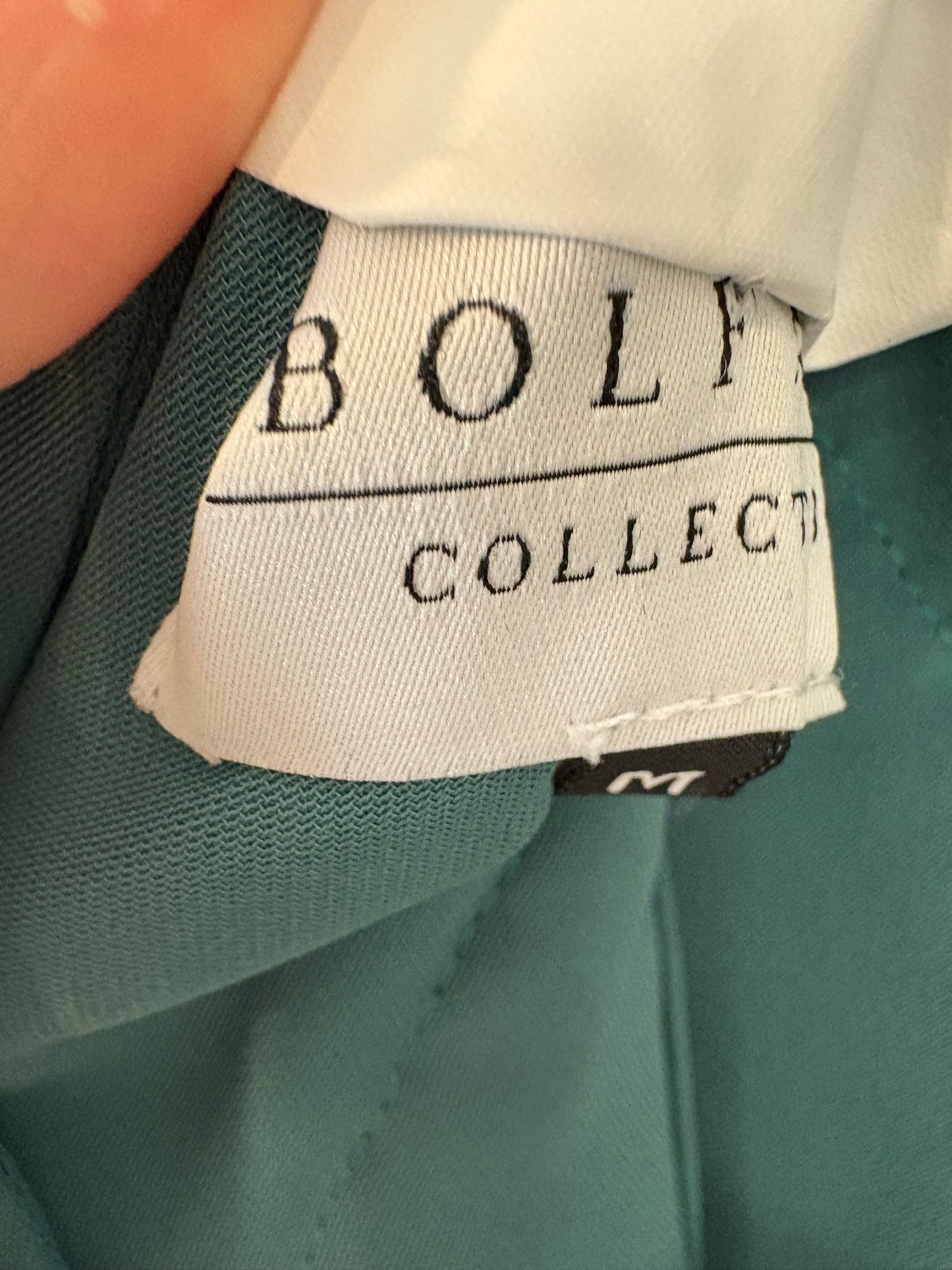 BOLFATE. Vestido midi escote volante