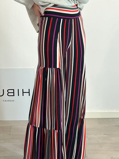 SIEMPREHAYALGO. Pantalones fluidos rayas. T M