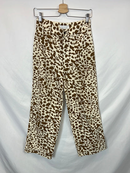 SCALPERS. Pantalón culote animal print T.38