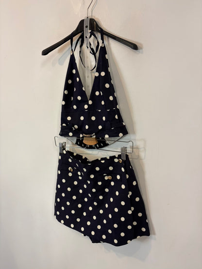 MAJE. Conjunto top y pantalón corto lunares