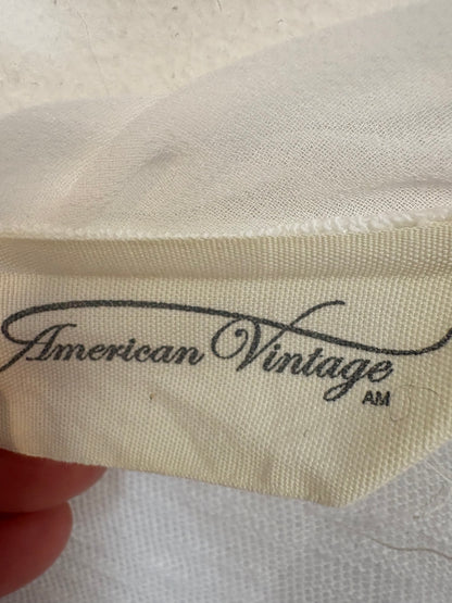 AMERICAN VINTAGE. Camiseta blanca manga larga