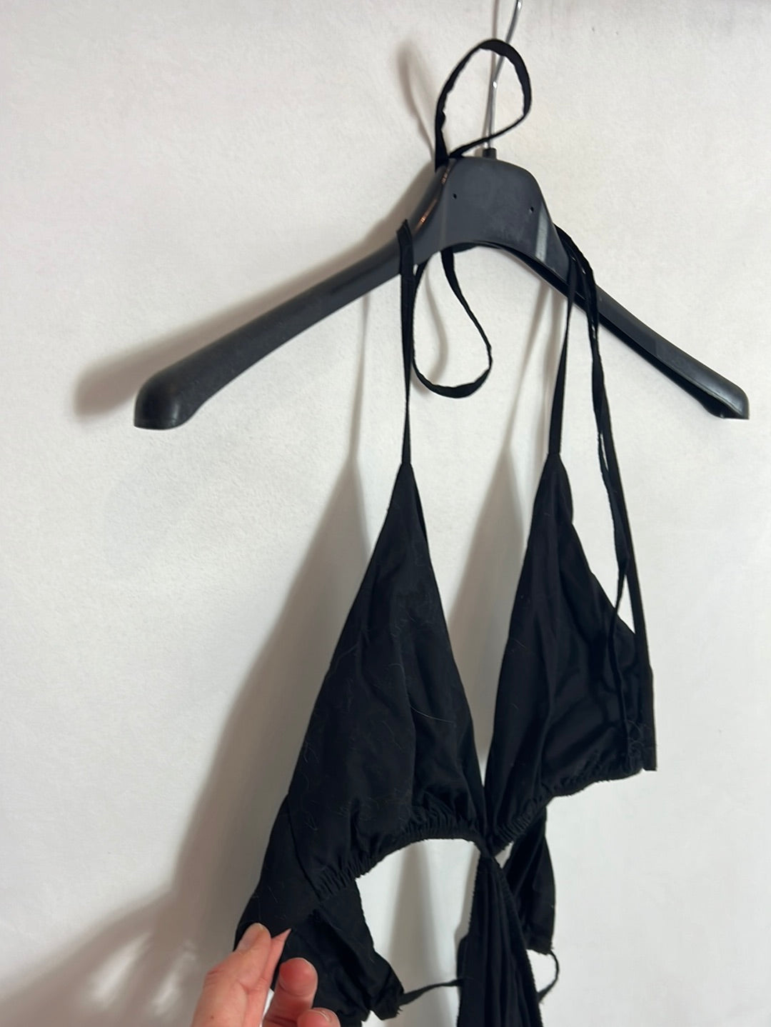 ZARA. Vestido negro largo aperturas . T S