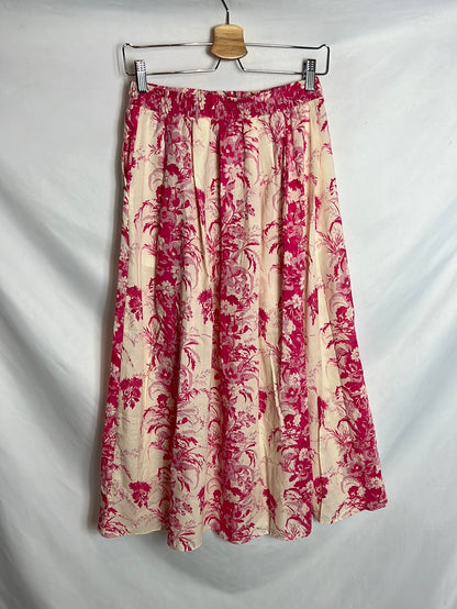 ZARA. Total look falda y top estampado. T S