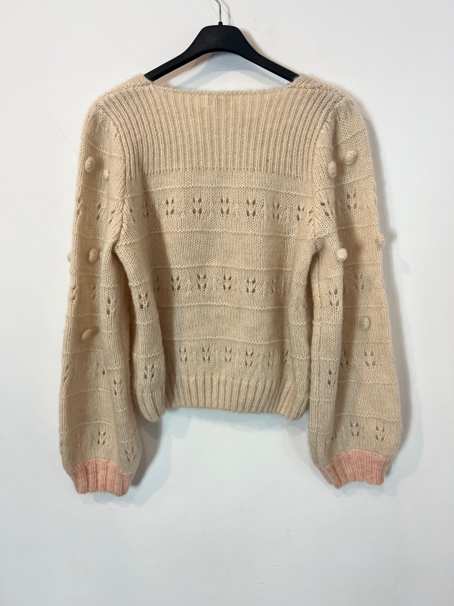 LOUISE MISHA. Jersey beige bodoques. T S