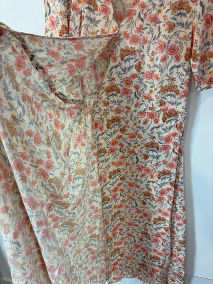 PETITE MENDIGOTE. Vestido largo cruzado flores