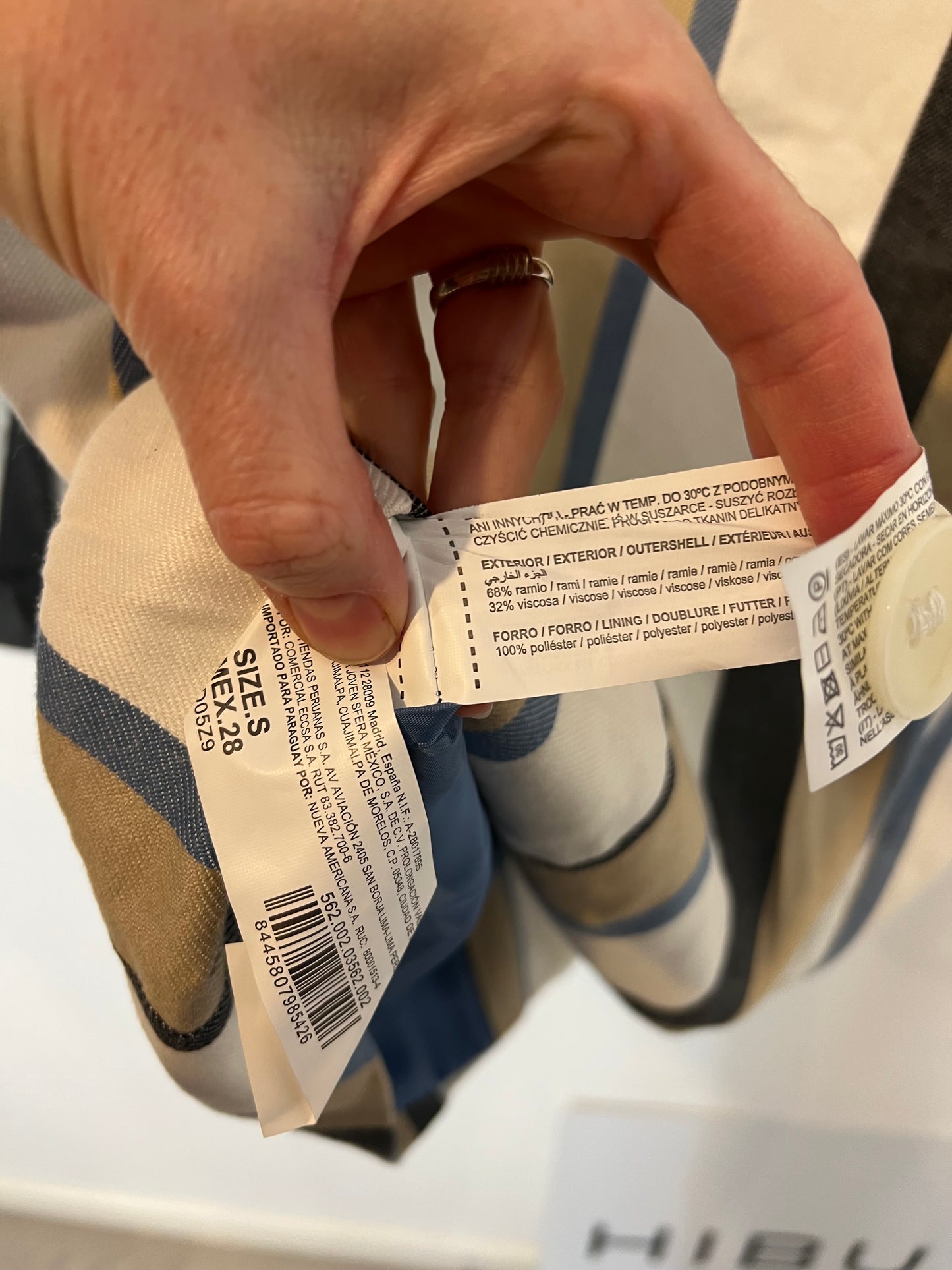 SFERA. Blazer rayas mezcla