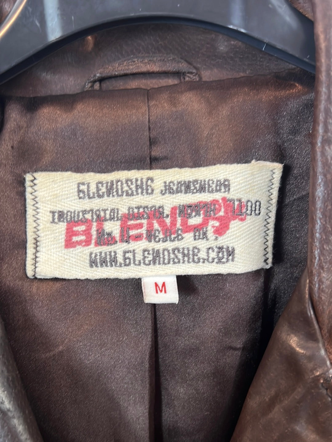GLENOSHE. Vintage leather jacket TM