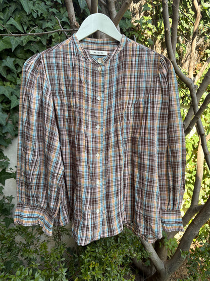 MASSCOB. Camisa cuadros fluida