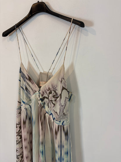 BDBA. Vestido largo fluido estampado. T 38