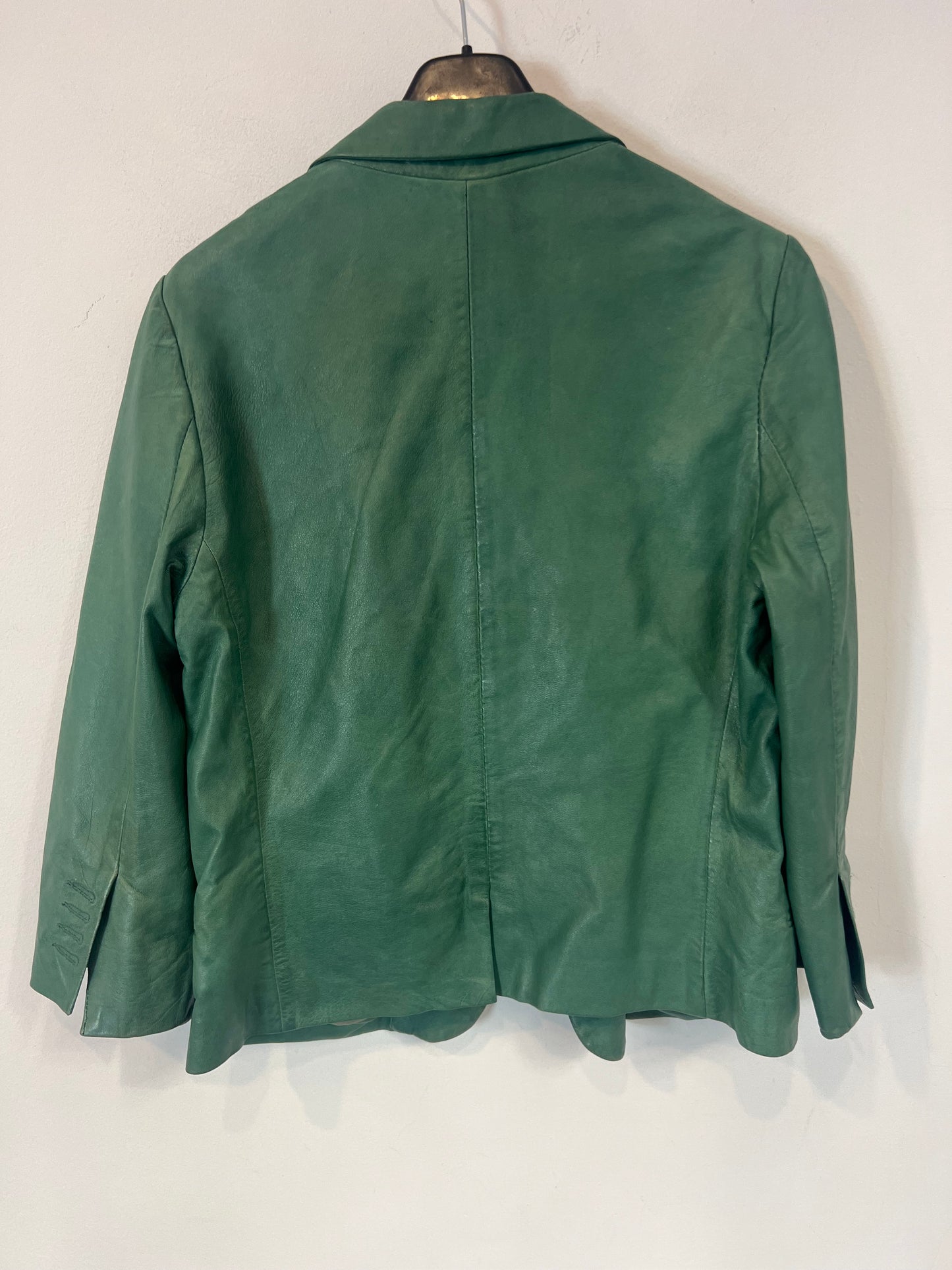 ZADIG & VOLTAIRE. Chaqueta verde piel. T M (tara)