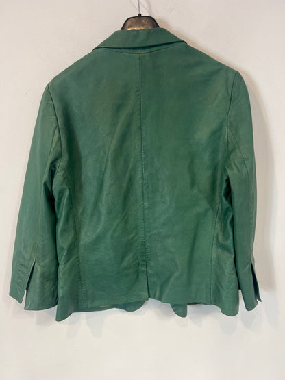 ZADIG & VOLTAIRE. Chaqueta verde piel. T M (tara)