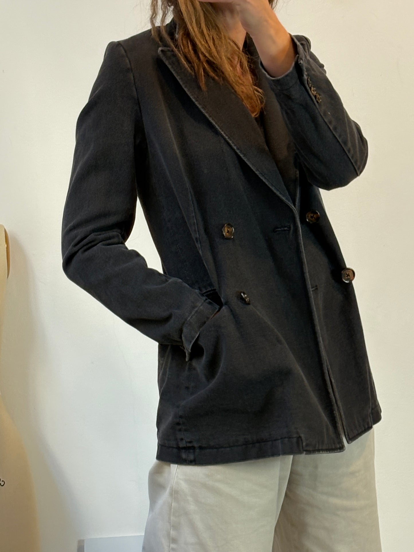 ESSENTIEL ANTWERP. Blazer azul denim