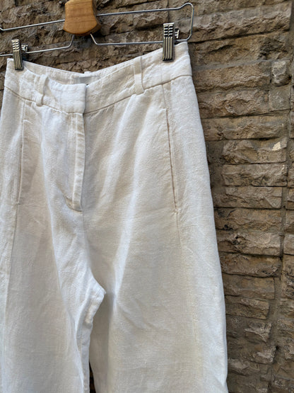MASSIMO DUTTI Limited Edition. pantalón 100% lino en crudo