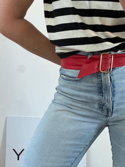 OTHERS. Red leather belt. YOUR