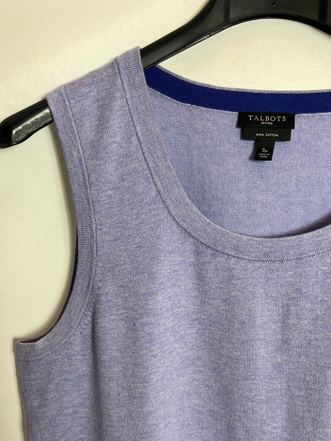 TALBOTS. Mauve heather knit top. TS
