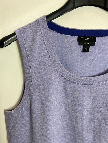 TALBOTS. Mauve heather knit top. TS