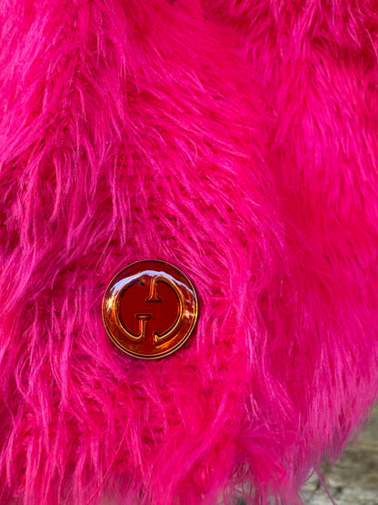 AMEÉ. Sleeveless fringed sweater S.(s)