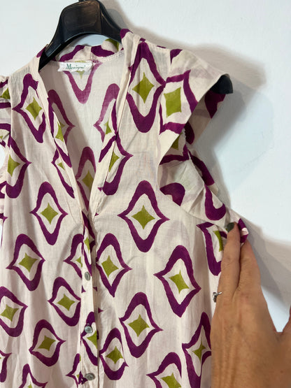 MONISQUI. Vestido rosa estampado TU(s)