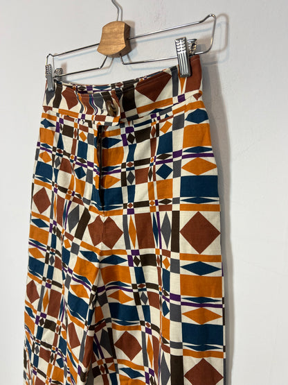 SEZANE. Pantalón mezcla geométrico T36