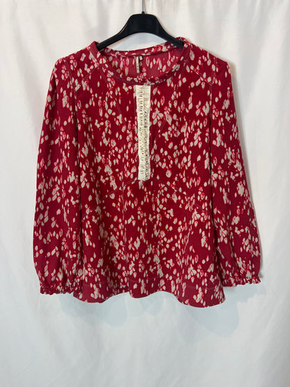 IRO. Red printed blouse T.0 (xs)
