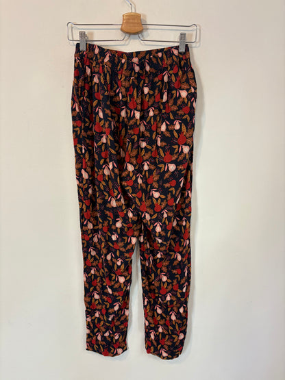 DES PETITS HAUTS. Printed flowing trousers. TS