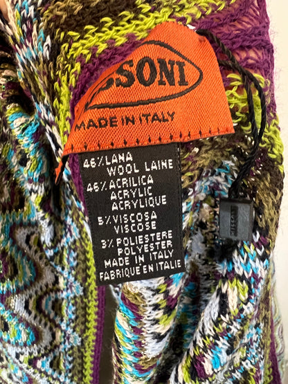 MISSONI. Poncho estampado con lana