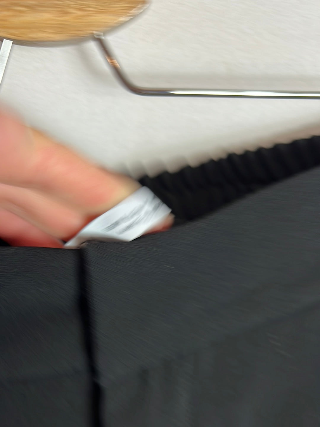 ZARA. Black culottes with side buttons, size 38