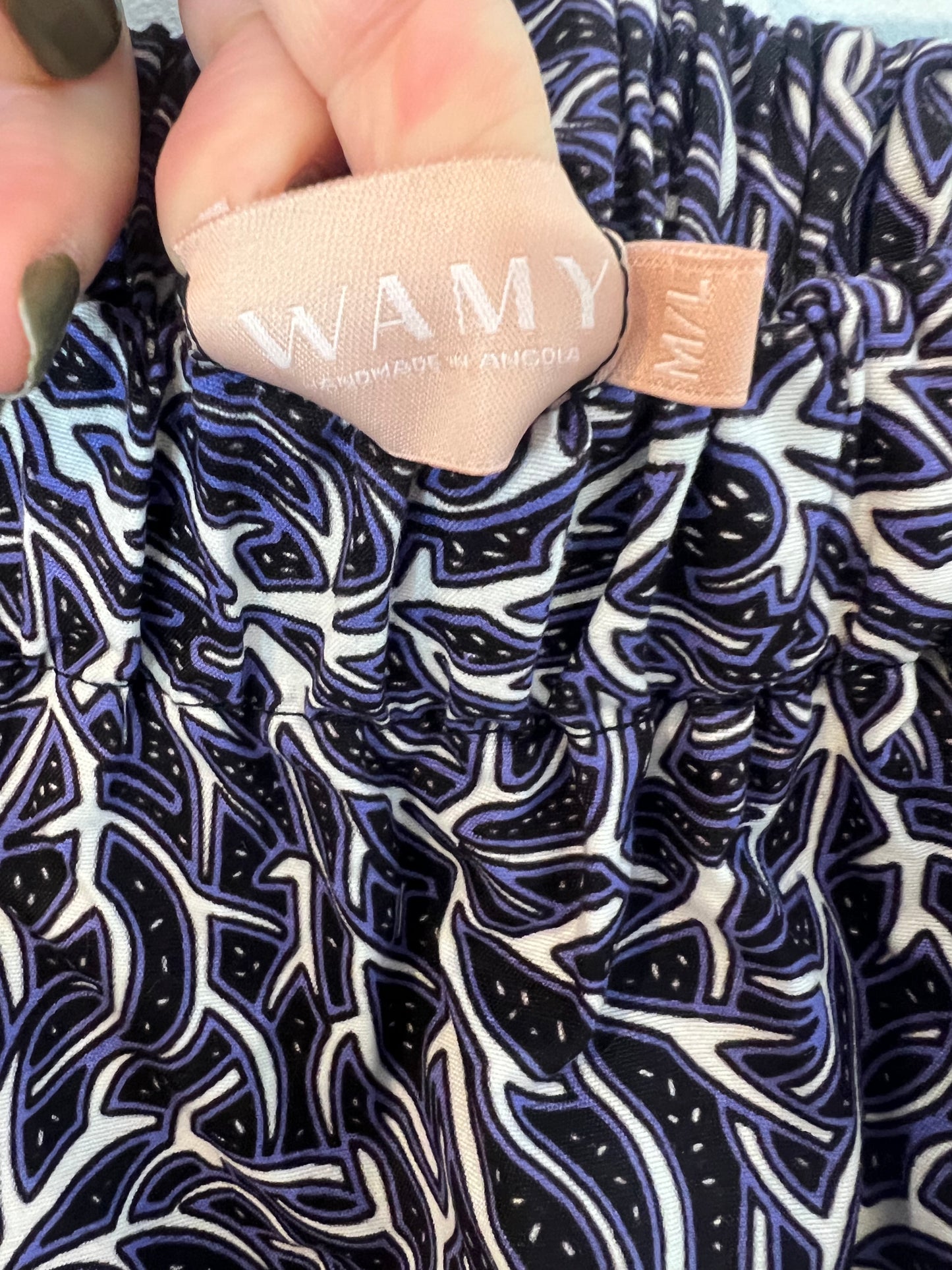 WAMY. Falda larga estampado. T M/L (S)