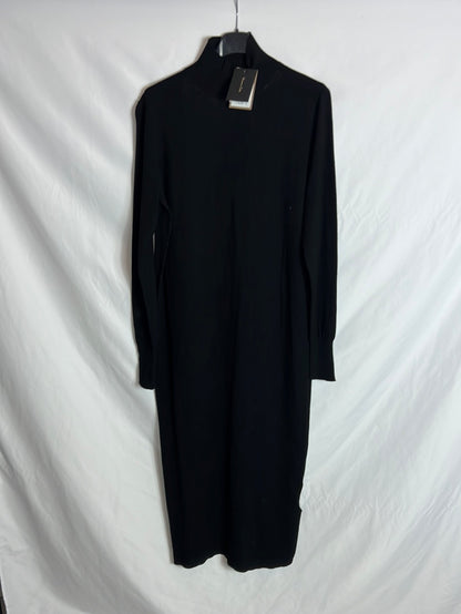 MASSIMO DUTTI. Vestido largo punto detalle espalda. T S