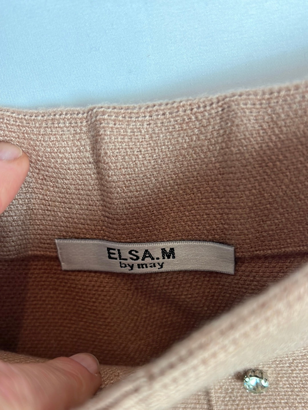 ELSA.M. Falda punto abalorios. T S