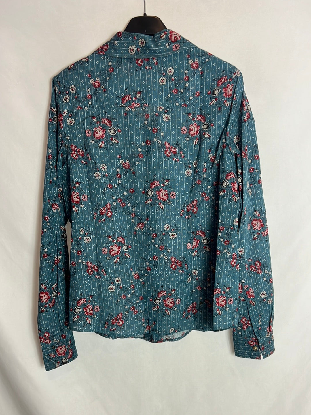 SÉZANE. Camisa algodón estampada. T 34