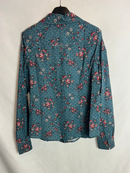 SÉZANE. Camisa algodón estampada. T 34