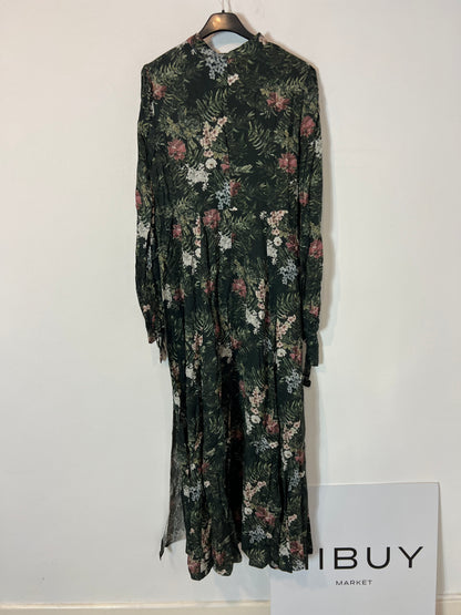 AMITIÉ. Vestido largo estampado fluido. T S