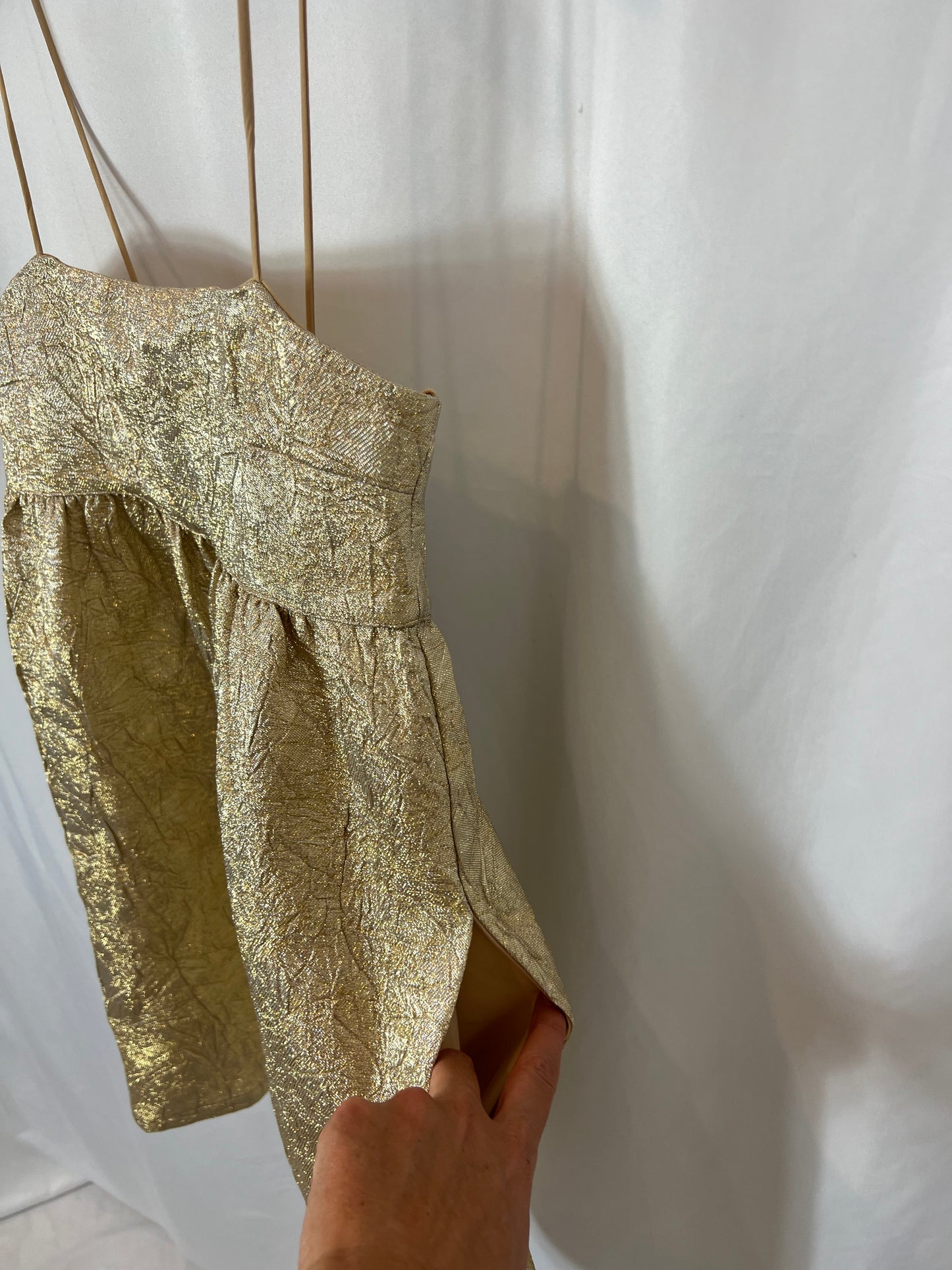 oysho gold dress Oysho Gold Dress