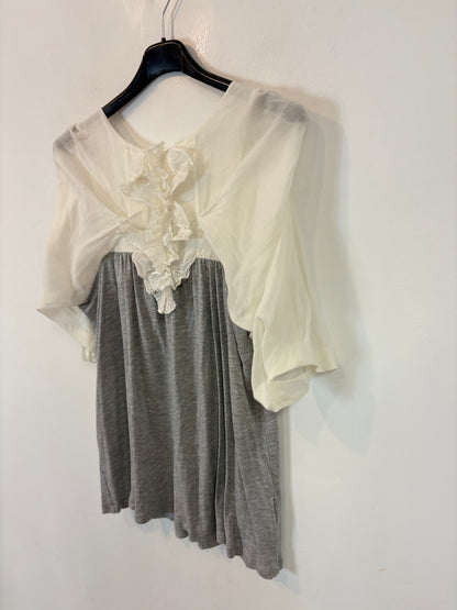 SPORTMAX CODE. Blusa bicolor con seda